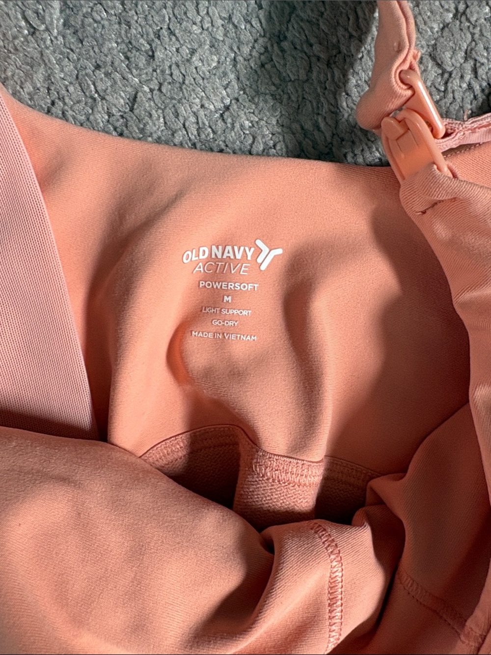 Old Navy Peach nursing workout top
